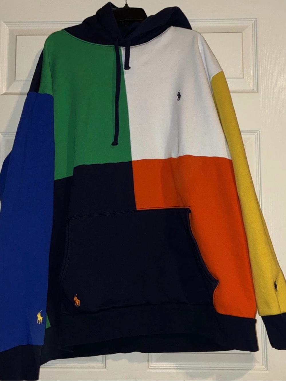 Polo by Ralph Lauren Multicolor Block Hooded Sweatshirt